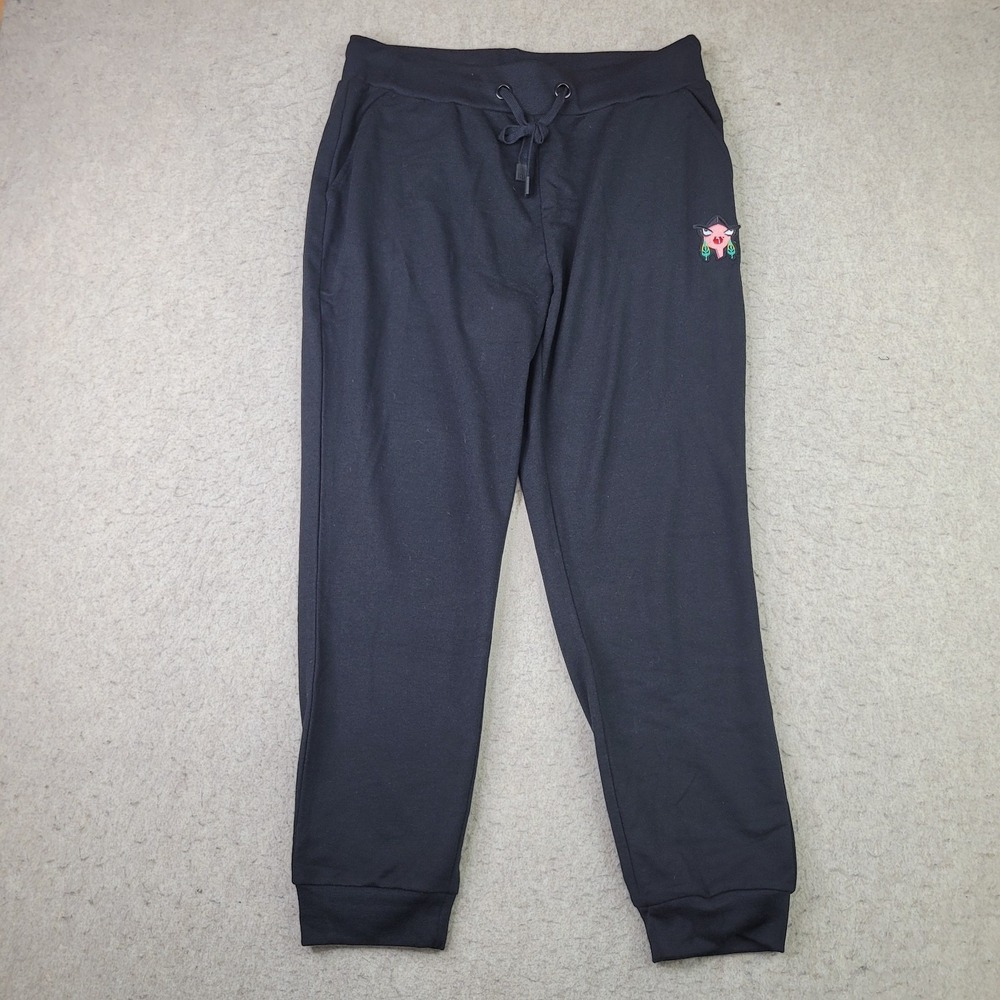 Thread Collective Badgley‎ Mischka Womens L Joggers Lounge Pants Black NEW